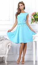Картинка Красивое голубое платье с цветами от магазина Evadress